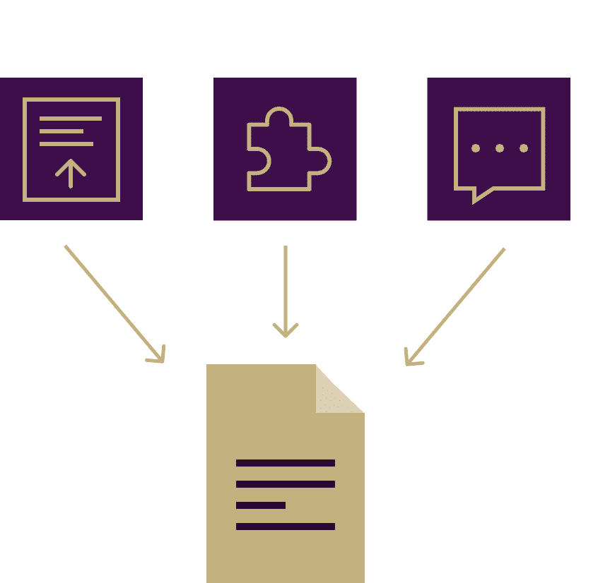 Reusable assets and prompts
